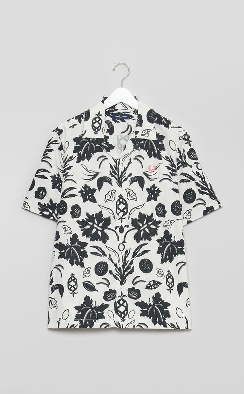 ボタニカル柄ショートスリーブシャツ