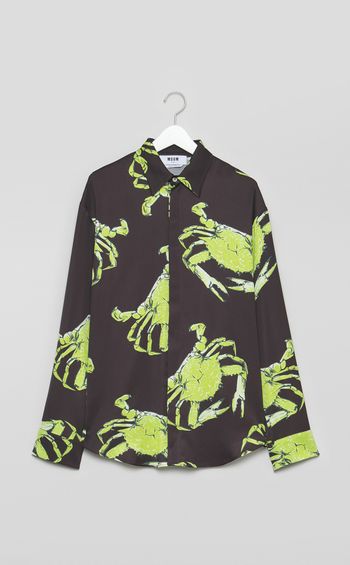 クラブプリントロングスリーブシャツ