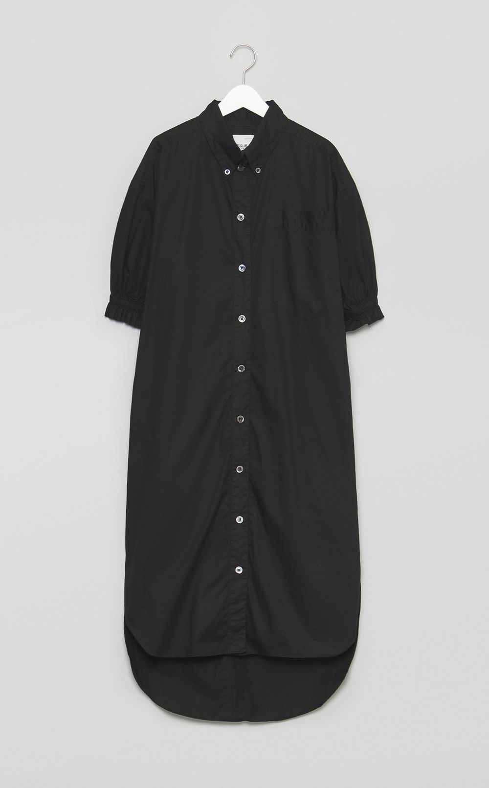 【reADdress】ラッフルスリーブミディ丈シャツワンピース