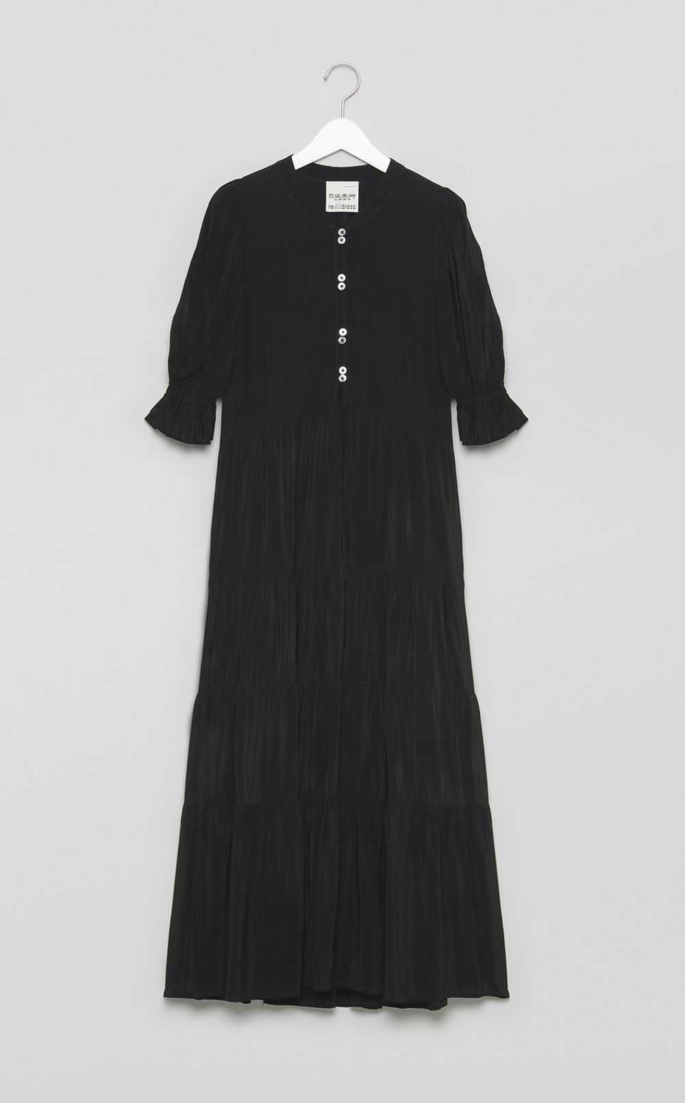 【reADdress】パフスリーブロングワンピース