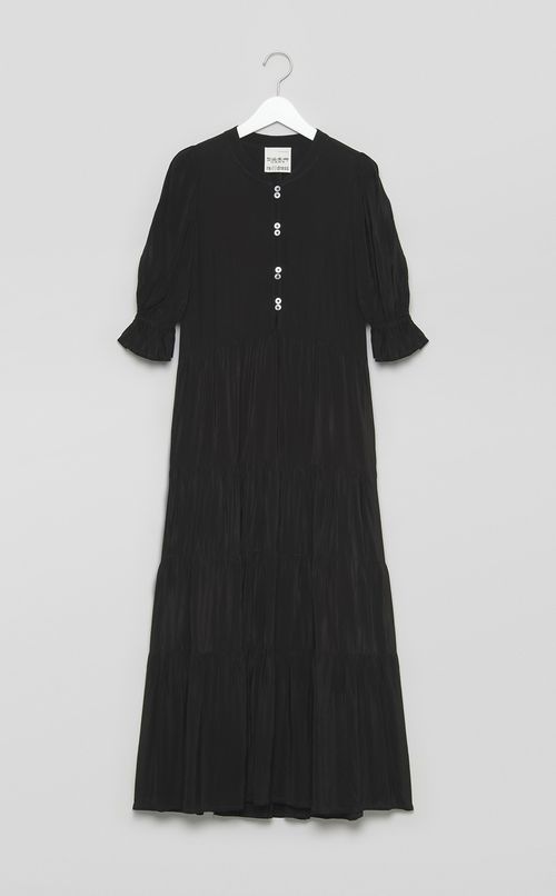 【reADdress】パフスリーブロングワンピース