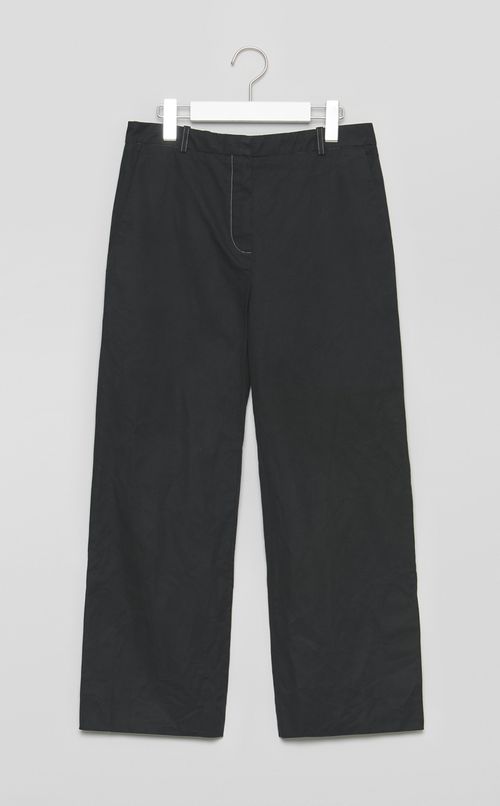 【reADdress】コットンソリッドスリット入りパンツ