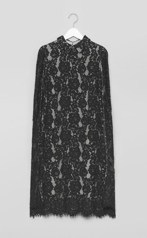 【reADdress】ケープ風レースワンピース