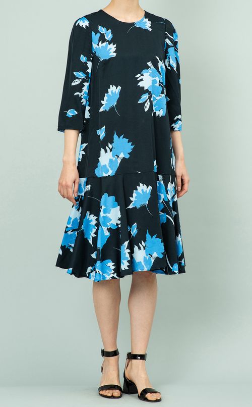 フラワープリントミニワンピース