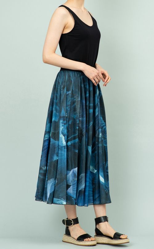 フラワープリントスカート