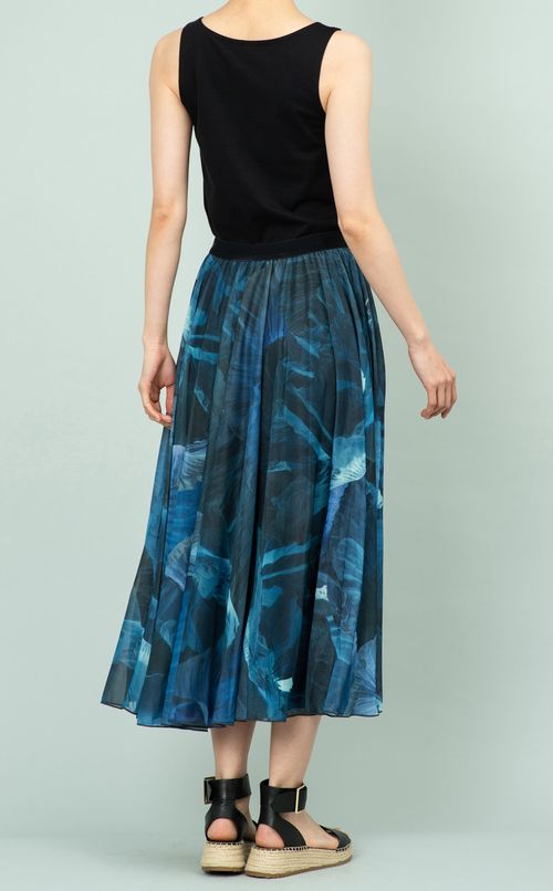 フラワープリントスカート