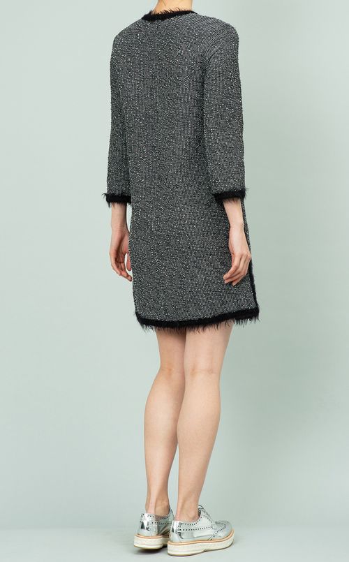 ツイードジャージーワンピース