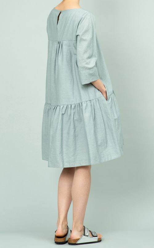 ヨーク切替ギャザーワンピース