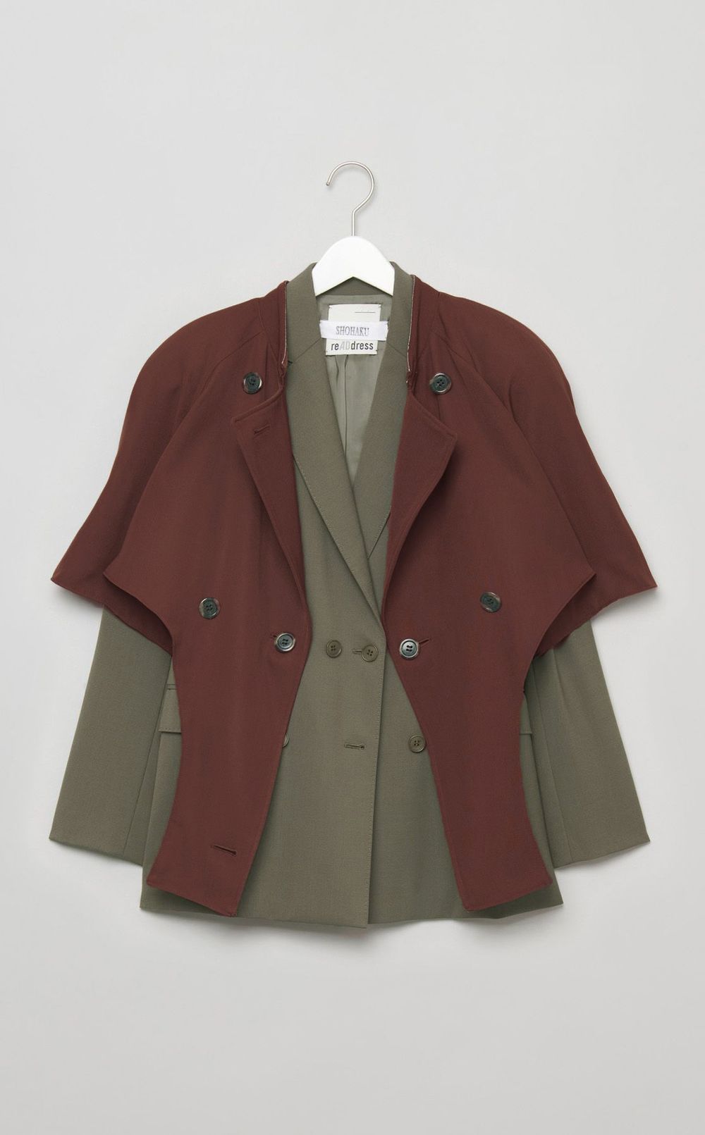 【roop】DOCKING BELTED BICOLOR JACKET