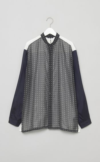 【reADdress】リメイクスタンドカラーシャツ