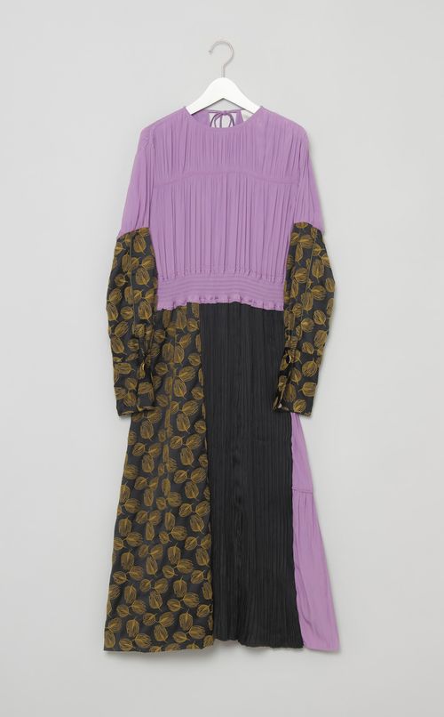 【reADdress】フラワープリントドッキングワンピース