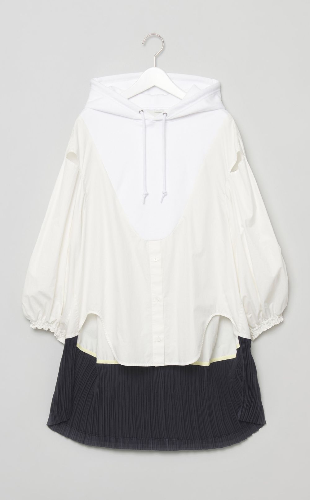 【reADdress】プリーツドッキングブラウス