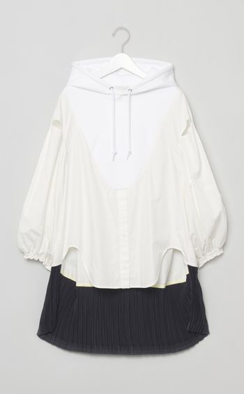 【reADdress】プリーツドッキングブラウス