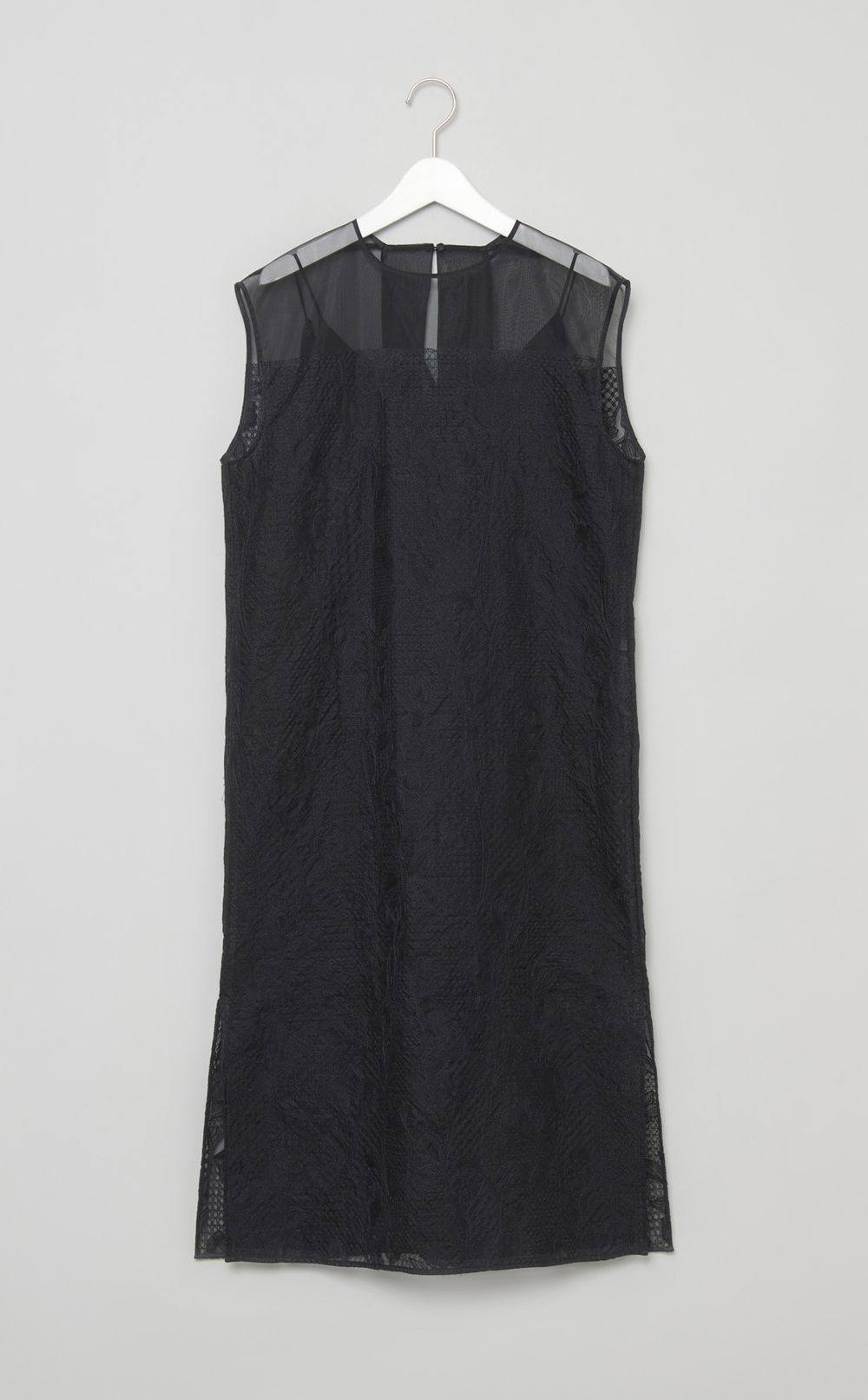 オーガンジーレースシアードレス