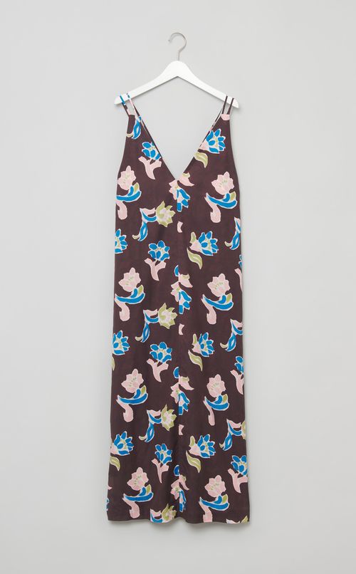 フラワープリントキャミソールワンピース