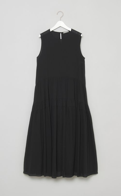 ティアードノースリーブワンピース