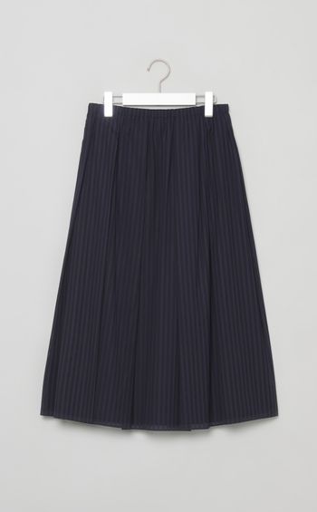 シアーストライプフレアスカート