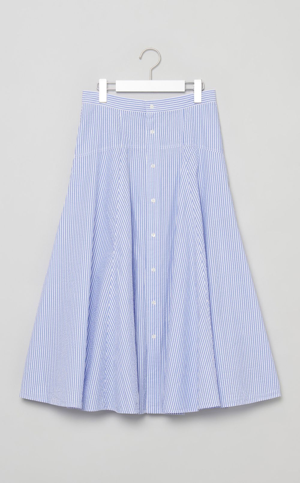 シアサッカーフレアスカート