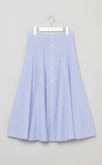 シアサッカーフレアスカート