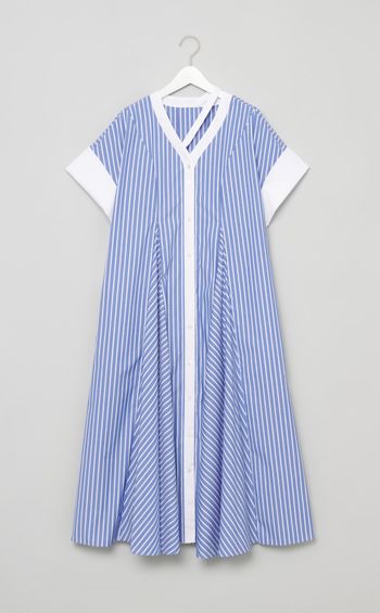 ストライプフレアワンピース