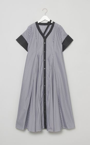 ストライプフレアワンピース