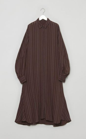 ジャガードシャツワンピース