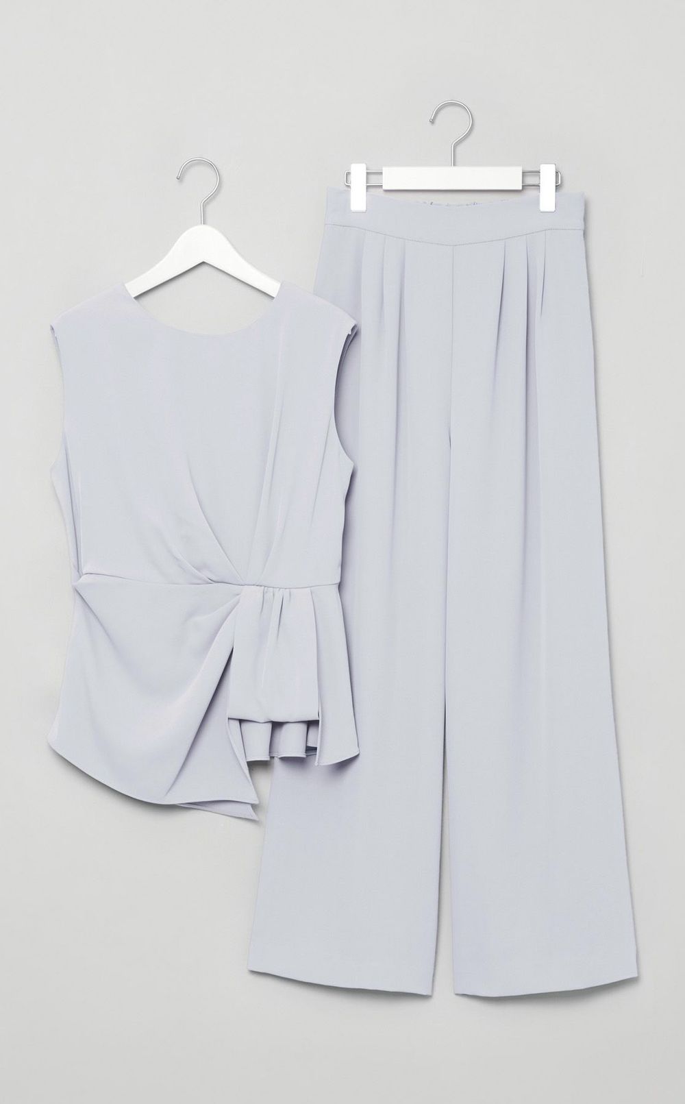 アシンメトリートップスセットパンツ