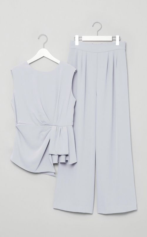 アシンメトリートップスセットパンツ