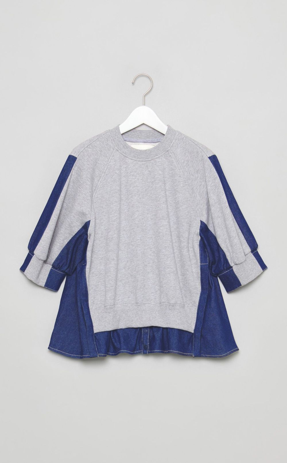 デニムコンビハーフスリーブスウェット