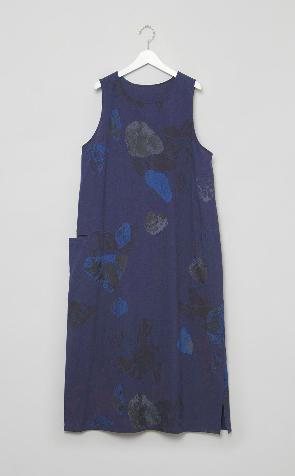 ストーンプリントノースリーブワンピース