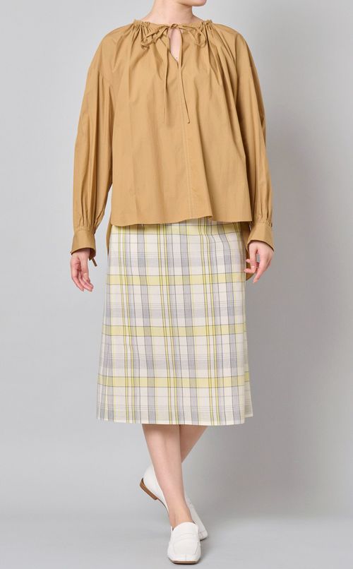 マドラスチェックロングスカート