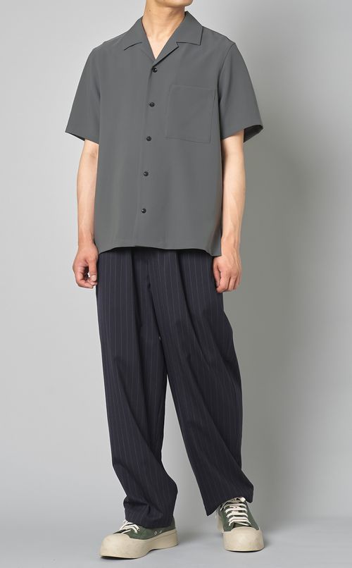 ストライプコクーンワイドイージーパンツ