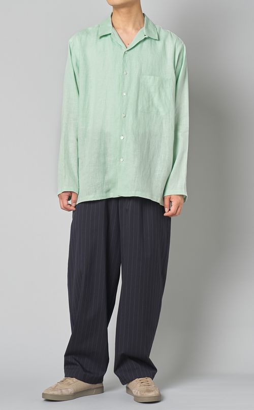 ヘンプオープンカラーシャツ