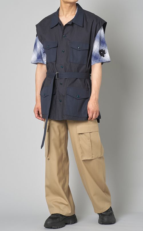 ハンドエンブロイダリーシャツ