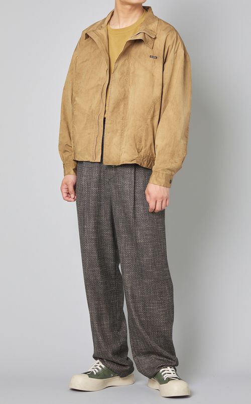 ガンクラブチェックロゴゴムパンツ