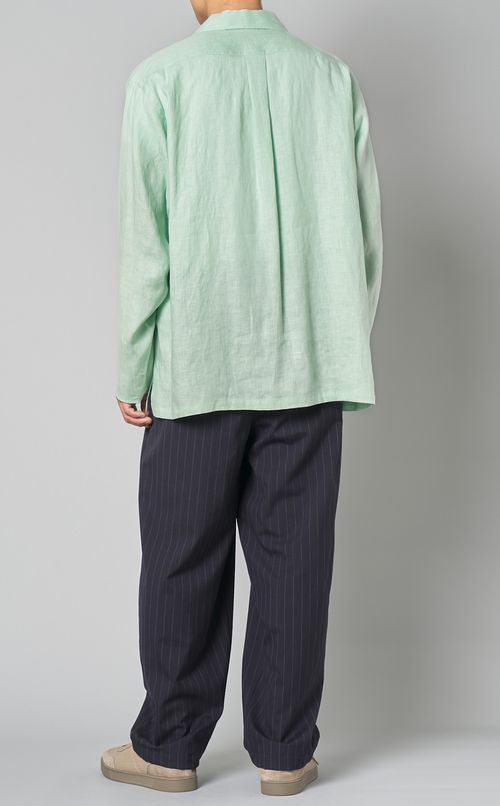 ヘンプオープンカラーシャツ