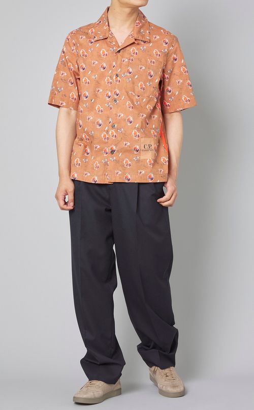 ウール2タックテーパードパンツ