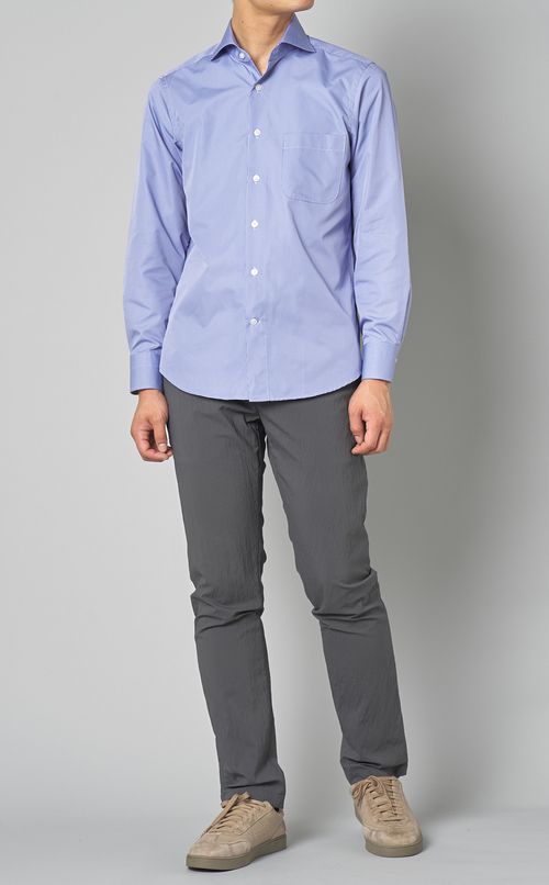 チェックカッタウェイシャツ