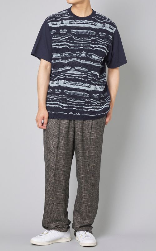 ニットジャージコンビTシャツ