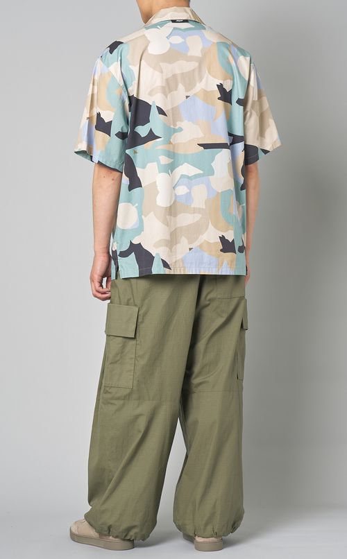 カモフラージュオープンシャツ