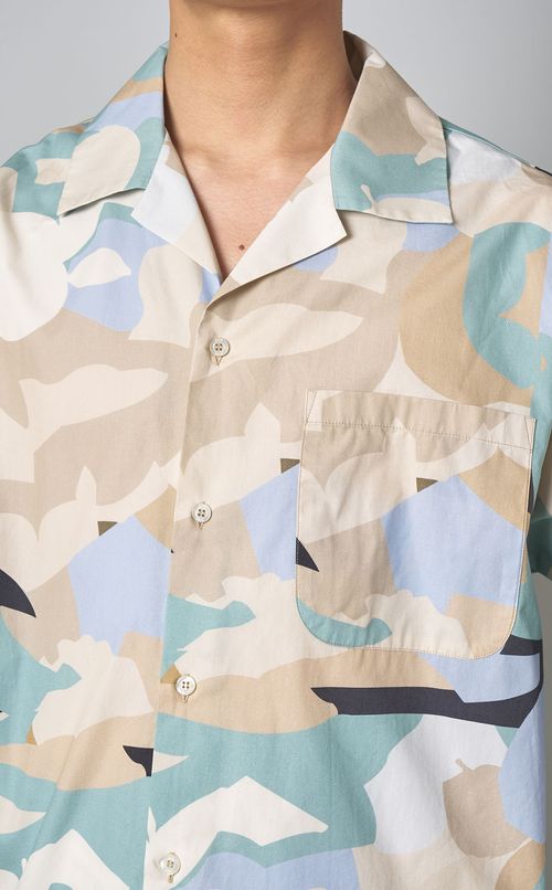 カモフラージュオープンシャツ