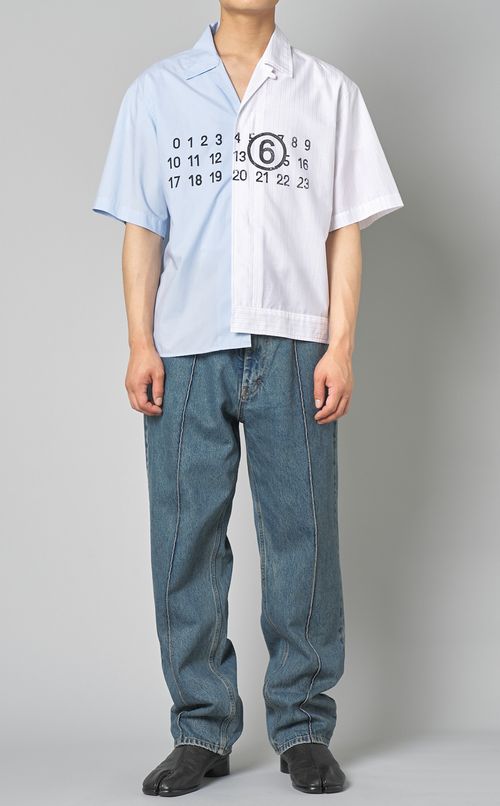 ロゴバイカラーシャツ