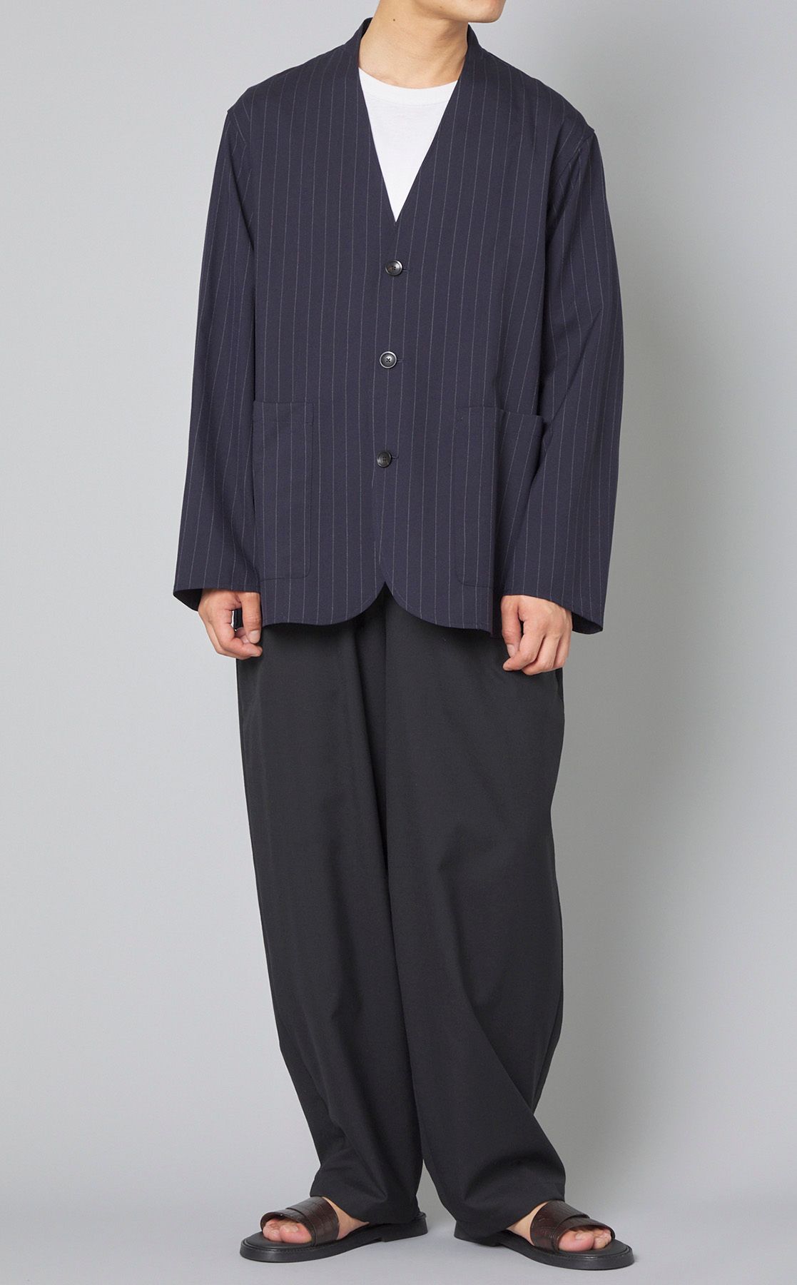 MARKA LAPELLESS JACKET セットアップ MARKA LAPELLESS JACKET セットアップ メンズ