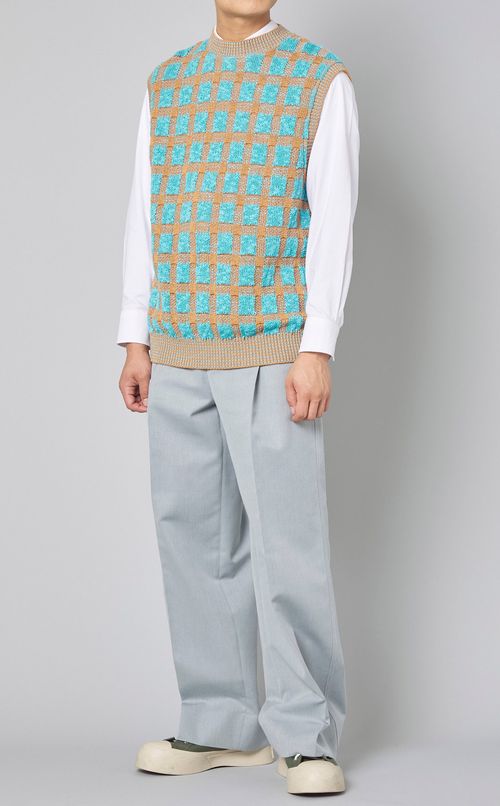 ポプリンワイドパンツ