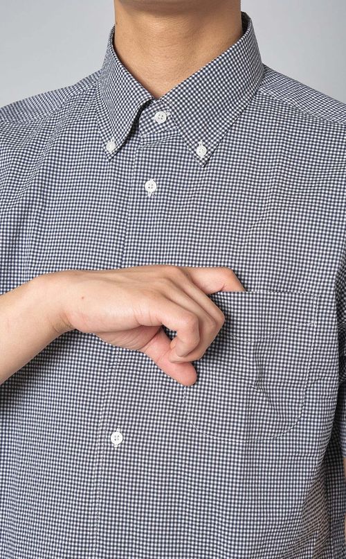 サッカーチェックショートスリーブシャツ