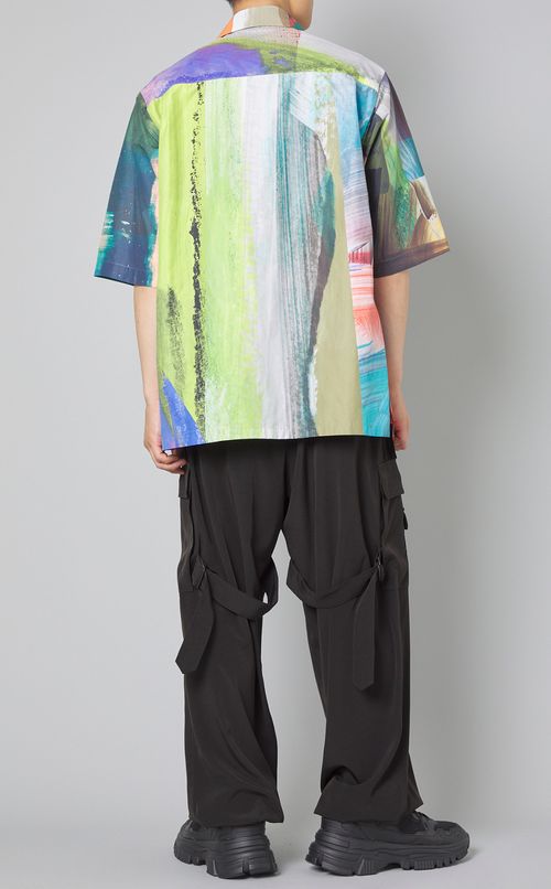 コラージュショートスリーブシャツ