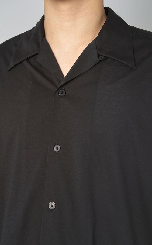 ジャージーオープンカラーシャツ