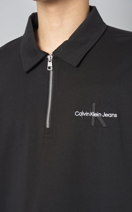 ジップアップポロシャツ