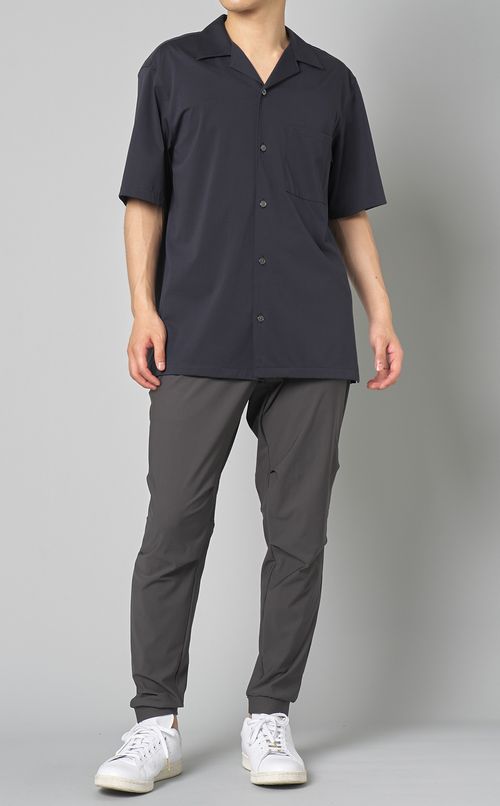 ストラクチャーニットオープンシャツ