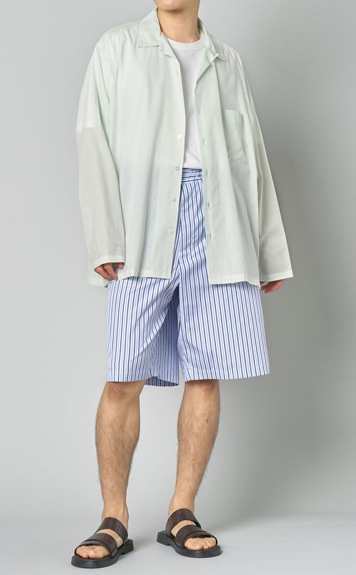 ピマコットンローンオープンシャツ